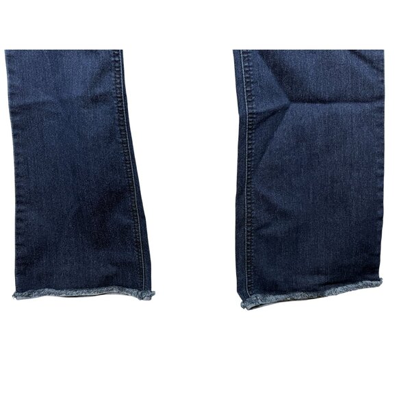 Democracy Ab-Solution Slim Bootcut Raw Hem Dark Wash Jeans | Size 2 - Picture 9 of 10